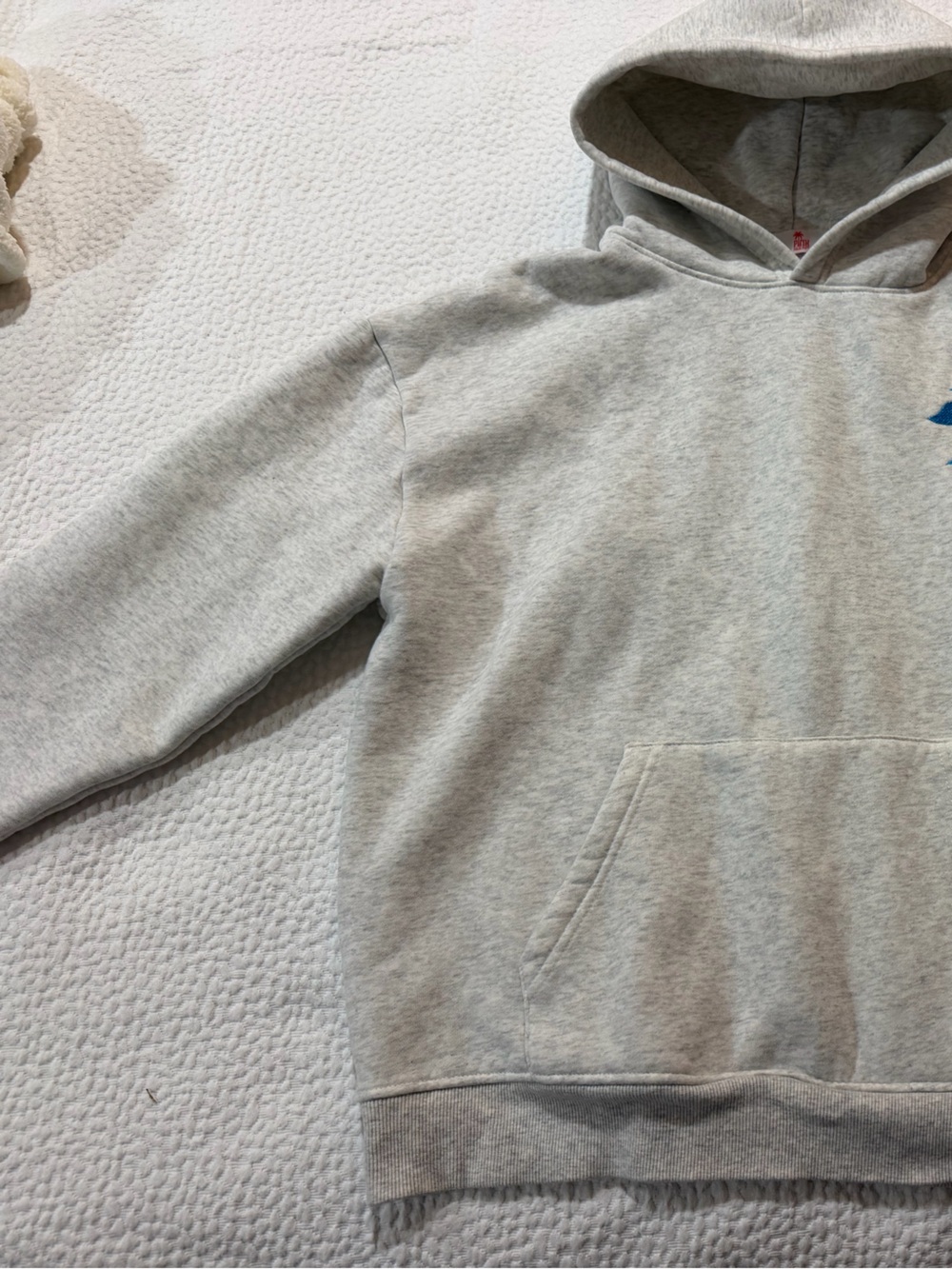 Light Heather Gray Turtleneck Hoodie Sweater